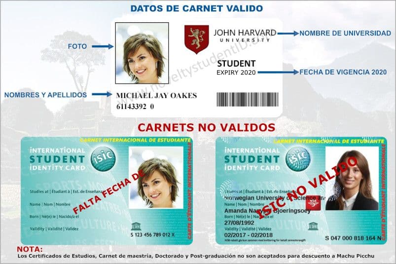 Carnet válido y No Válido Carnet válido y No Válido