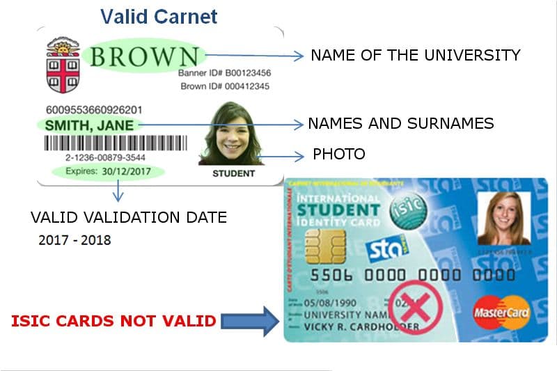 Valid card to obtain the student discount on the Machu Picchu ticket Valid card to obtain the student discount on the Machu Picchu ticket