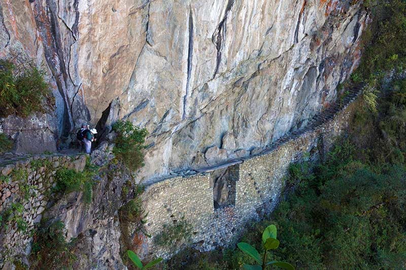 Inca Bridge at Machu Picchu Inca Bridge at Machu Picchu